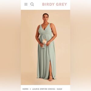 BRAND NEW Sage Chiffon Bridesmaids Dress from Birdy Grey